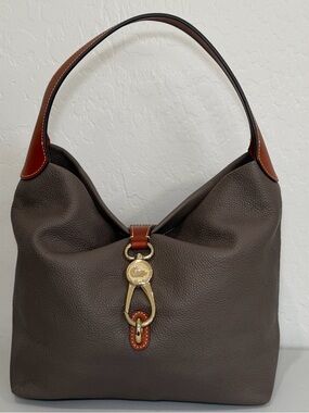 Dooney & Bourke Pebble Grain Logo Lock Shoulder Bag